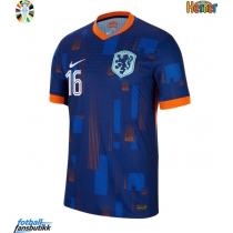 Nederland Joey Veerman #16 Bortedrakt EM 2024 Kortermet